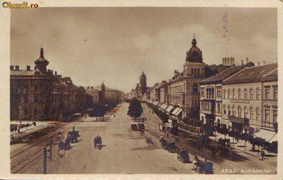 5504 Arad Piata Andressay circulata 1913 foto