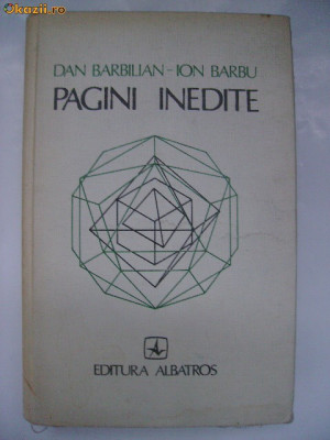 Dan Barbilian, Ion Barbu - Pagini inedite foto