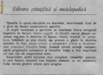 Marin Constantin - Ethos elenistic * Cunoastere si libertate foto