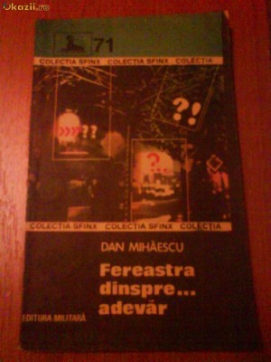 209 Dam Mihaescu Fereastra dinspre adevar foto
