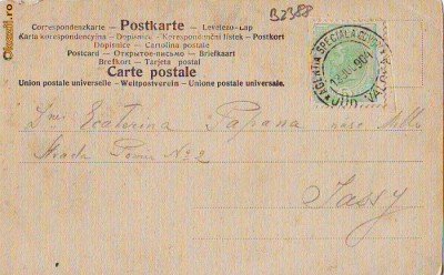 B2388 Circulatie Agentia Speciala Govora 1904 foto