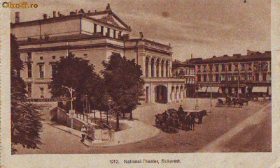 B3285 Bucuresti Teatrul National Muscali necirculata , scrisa foto