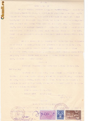 43 Document vechi fiscalizat -Tribunal jud.Falciu -1930 foto