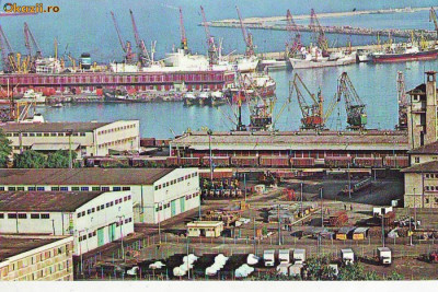 S11266 CONSTANTA Vedere din port circulat 1973 foto