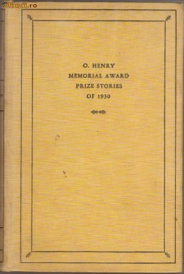 O&amp;#039;Henry - Memorial Award Prize Stories (NEW YORK - 1930) foto