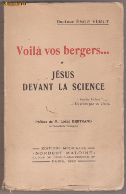 Dr.E.Verut / Jesus devant la science (Paris,1928) foto
