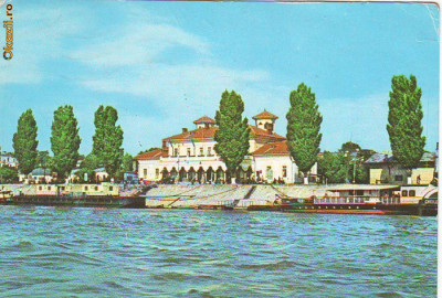 S11747 BRAILA Vedere din port Gara fluviala CIRCULAT foto