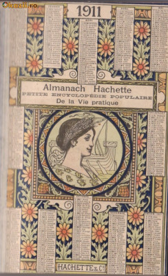 Almanach Hachette 1911 foto