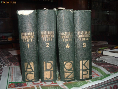 Dictionar enciclopedic roman - 4 volume foto