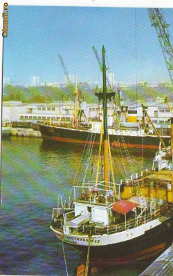 S12091 CONSTANTA Vedere din port CIRCULAT 1969 foto
