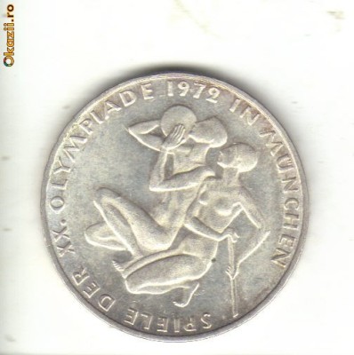 bnk mnd Germania RFG 10 marci 1972G , argint, km132,olimpiada foto