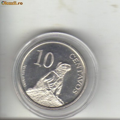 bnk mnd Galapagos 10 centavos 2008 unc , iguana foto