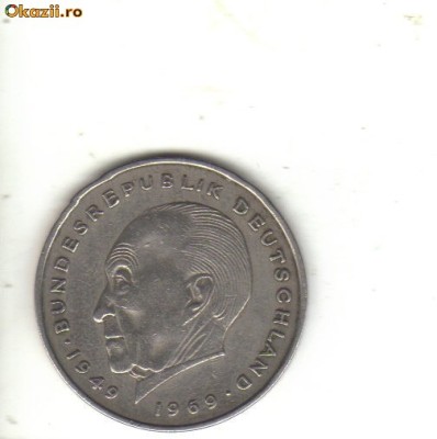 bnk mnd Germania 2 marci 1973 J , vf , Adenauer foto