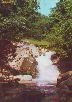 S11836 COVASNA Cascada din Valea Zinelor CIRCULAT foto