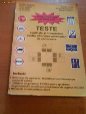 631 Teste pentru obtinerea permisului de conducere foto