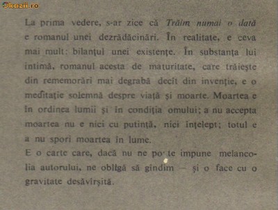Vilhelm Moberg - Traim numai o data foto