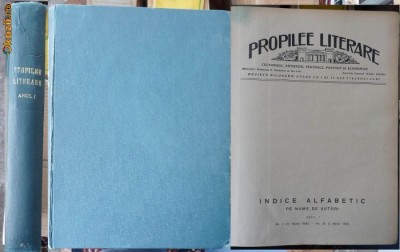 Revista Propilee literare , 24 numere , 1-24 , an 1 , 1926 - 1927 foto