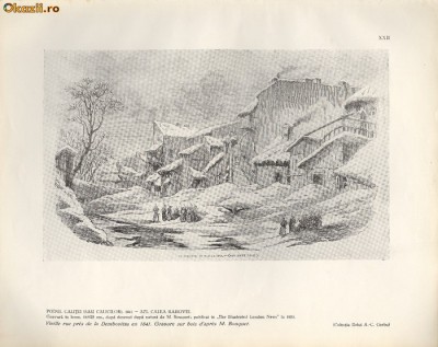 Plansa - Podul Calitei-Calea Rahovei-1841 foto
