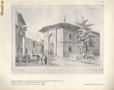Plansa - Biserica Grecilor- repro Raffet-1837 foto