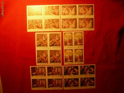 Serie(6val.x4) -Reproduceri de Arta II -1968 ,nestampilat foto