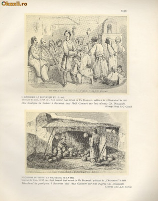 Plansa -O Barberie si Negustor de pepeni-1842 foto