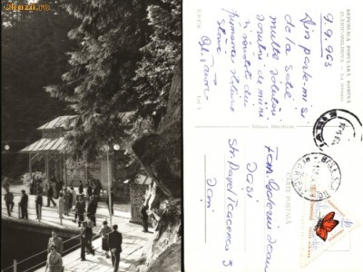 Carte postala ilustrata La Izvoare,Slanic Moldova,RPR foto