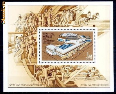 Germania DDR 1981 - Sport - Colita neuzata foto
