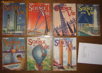 Revista ,,La Science et la Vie&amp;quot; - 1937 foto