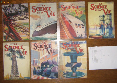 Revista ,,La Science et la Vie&amp;quot; - 1933 foto