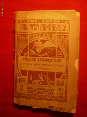 POEZIILE VACARESTILOR ---ed. 1908 foto