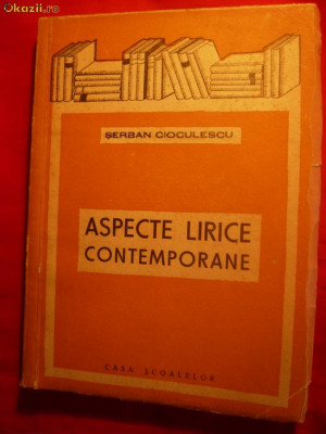 Serban Cioculescu - Aspecte Lirice Contemporane - 1942 foto