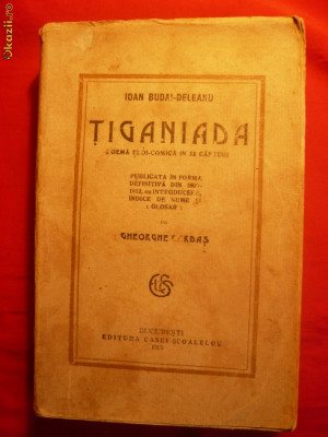 IOAN BUDAI-DELEANU - TIGANIADA - 1925 ED.CASEI SCOALELOR -1925 500p.coperta uzat foto
