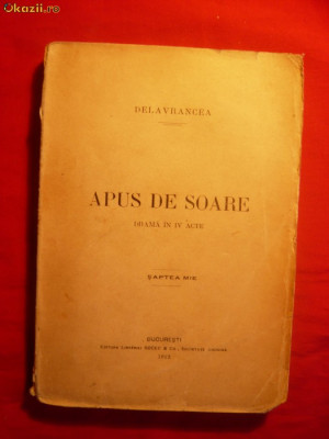 B.ST. DELAVRANCEA - APUS DE SOARE - ed. 1912 foto