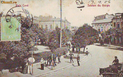 BO57 Giurgiu Piata Carol 1906 circulata foto