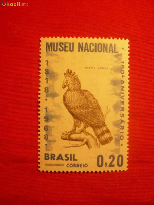 Serie- 150 Ani Muzeul National 1968 Brazilia ,1 val. nestamp. foto