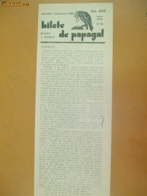 Revista Bilete de papagal nr 255 1928 foto