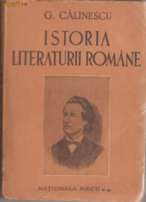 G.Calinescu / Istoria literaturii romane (editia II,1946) foto