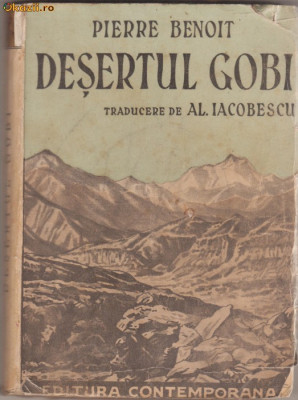 Pierre Benoit / Desertul Gobi (editie interbelica) foto