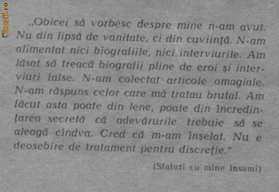 Constantin Mitru - Sadoveanu despre Sadoveanu foto