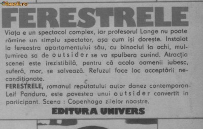 Leif Panduro - Ferestrele foto