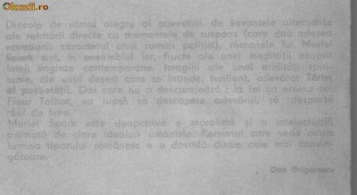 Muriel Spark - N-am hoinarit chiar fara rost ... foto
