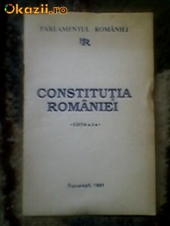 CONSTITUTIA ROMANIEI , 1991 foto