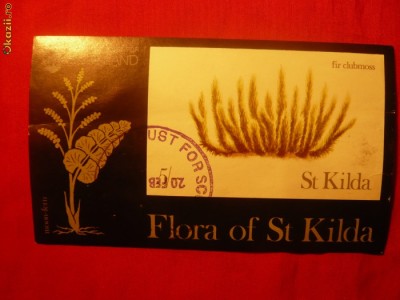 Colita stamp.speciala -Flora , 1969 St.Kilda Scotia foto