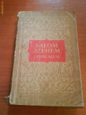 842 Salom Alehem opere alese foto