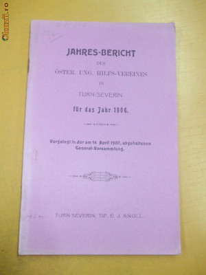 Jahres-Bericht des Oster. Ung. in T. Severin 1907 foto