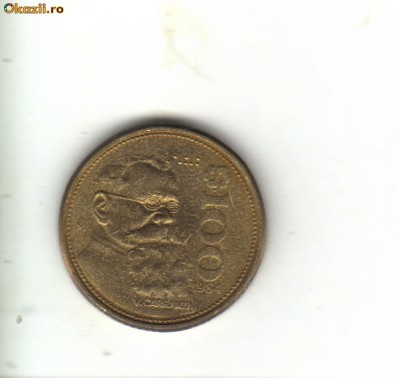bnk mnd Mexic 100 pesos 1984 vf foto