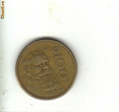 bnk mnd Mexic 100 pesos 1985 vf foto