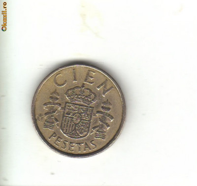 bnk mnd Spania 100 pesetas 1985 vf foto