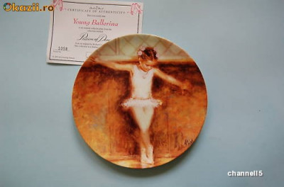 Farfurie decorativa Wedgwood Passion of Dance - Young Ballerina foto