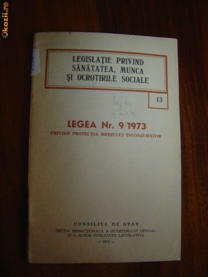 1739 Legislatia privind sanatatea ,munca si ocrotirile sociale foto